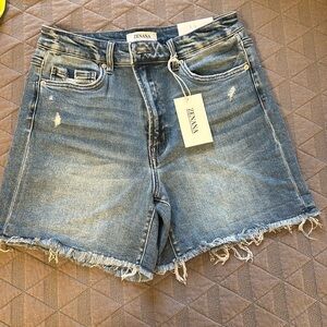 NWT High waist denim shorts with stretch from Zenana